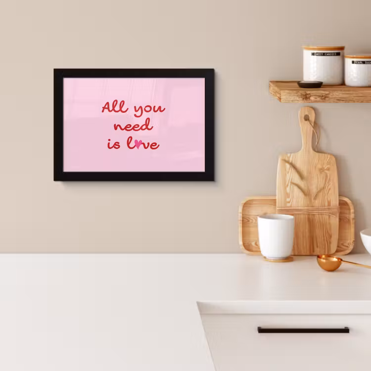 KitchenYeah - Cucina - Cornice per foto - Testo - Rosa - Amore - Cuore — 3