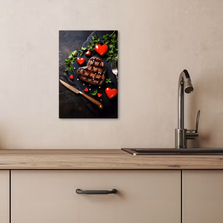 KitchenYeah - Cucina - Tela - Bistecca - Cuore - Posate — 1