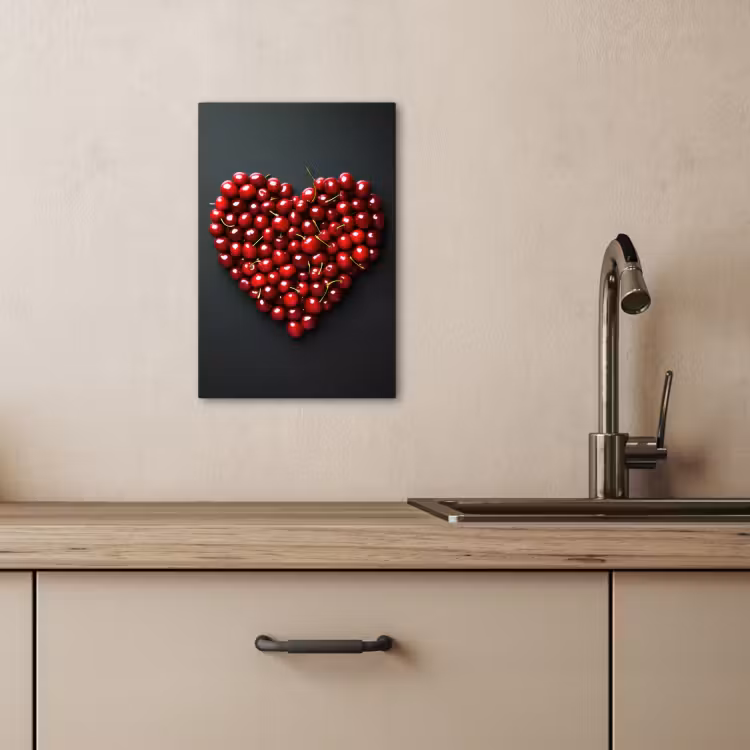 KitchenYeah - Cucina - Tela - Ciliegia - Cuore - Rosso - Nero — 4