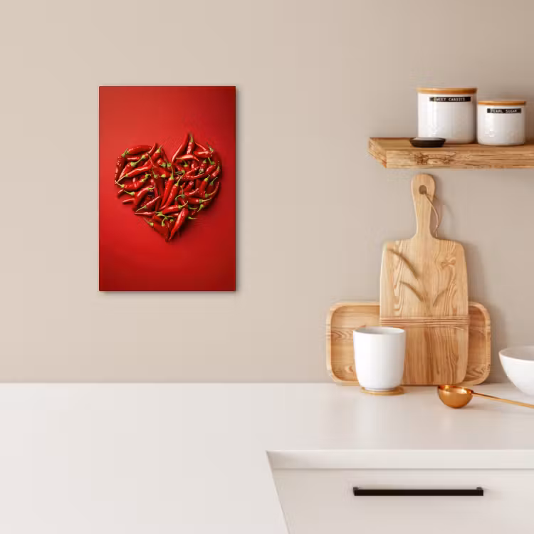 KitchenYeah - Cucina - Tela - Peperoni - Rossi - Cuore — 3