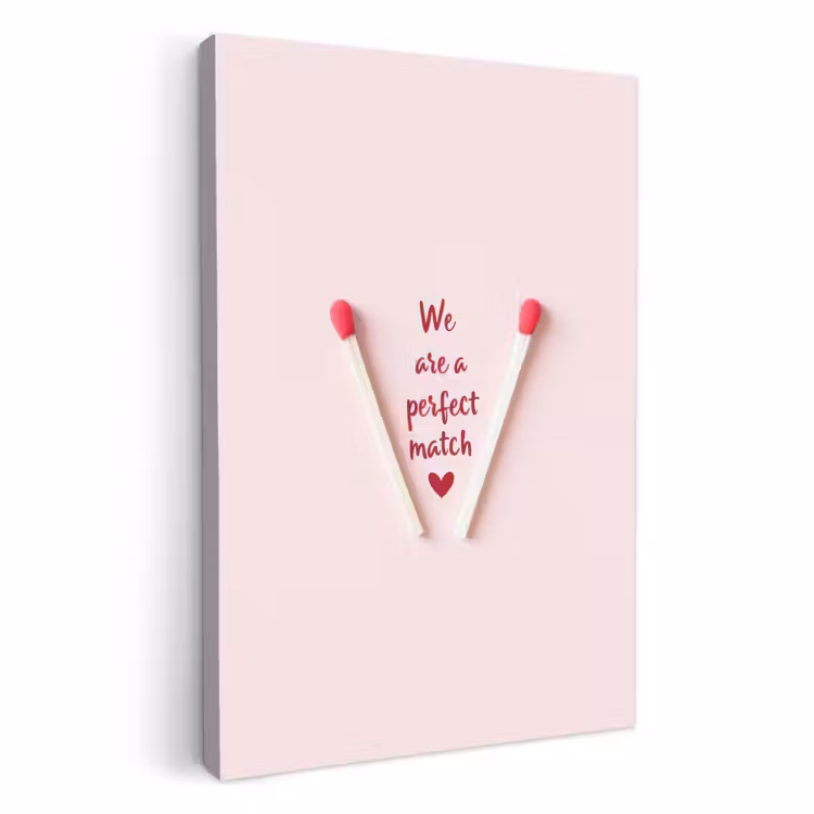 Dipinti su tela - Perfetto - Minimalista - San Valentino — 1