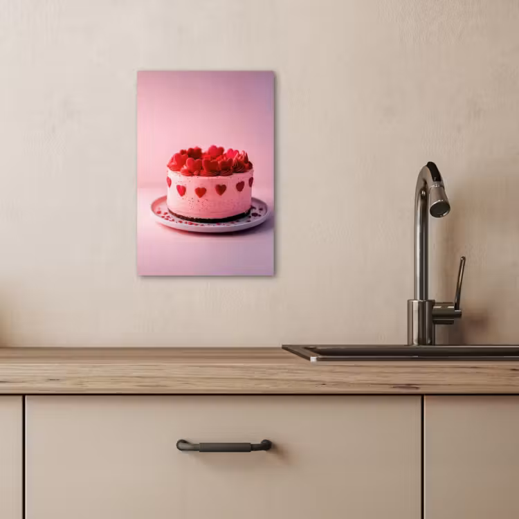 KitchenYeah - Cucina - Tela - Torta - Cuore - Rosa — 2