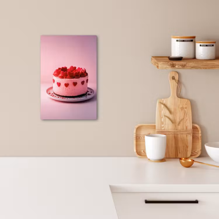 KitchenYeah - Cucina - Tela - Torta - Cuore - Rosa — 4