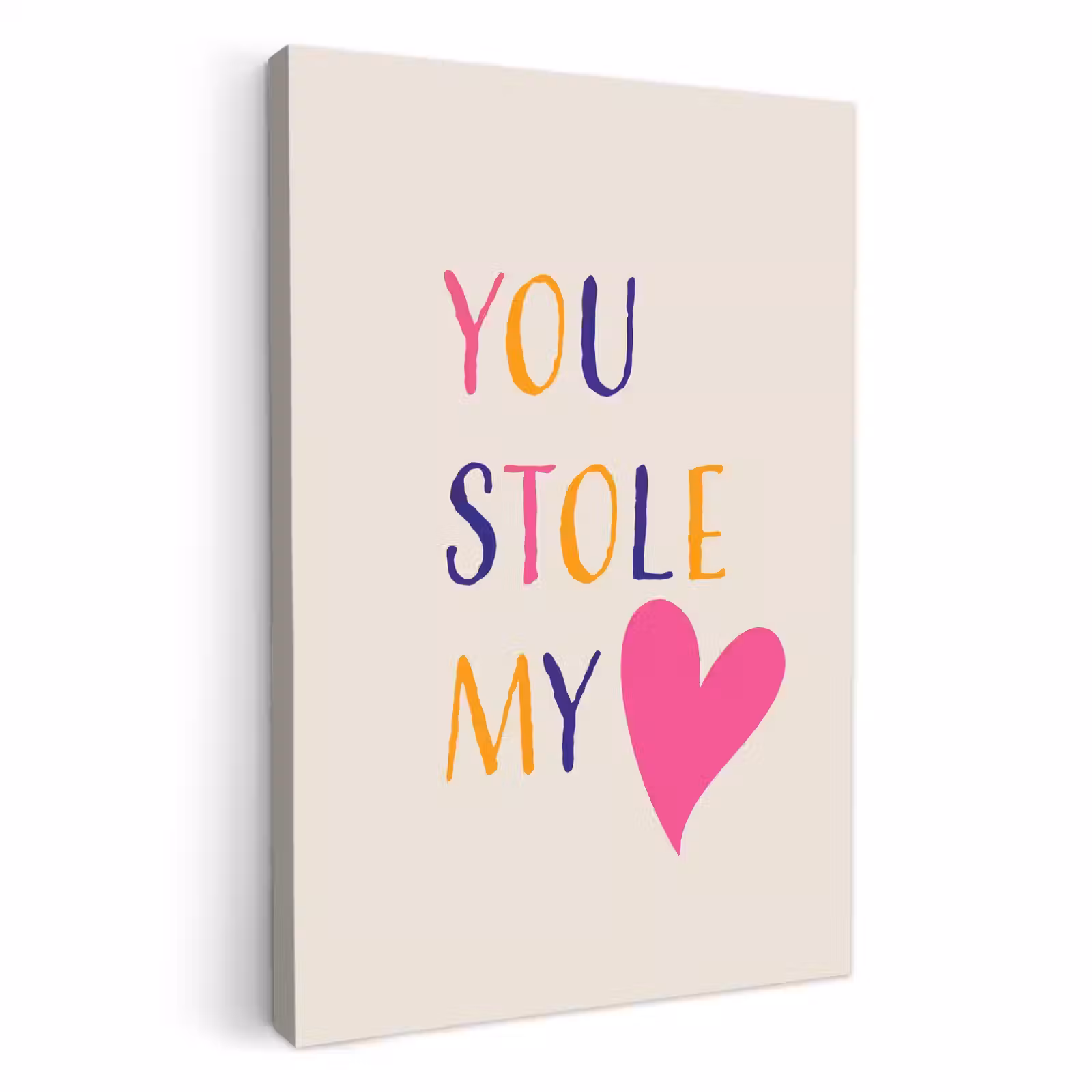 Dipinti su tela - Cuore - San Valentino - Testo — 1