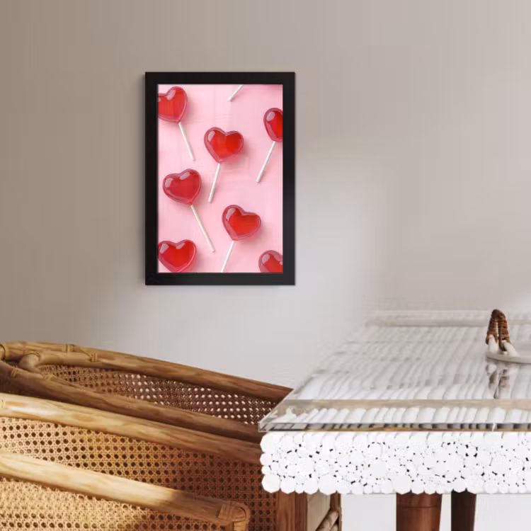 KitchenYeah - Cucina - Cornice per foto - Lecca-lecca - Cuori - Rosa — 3