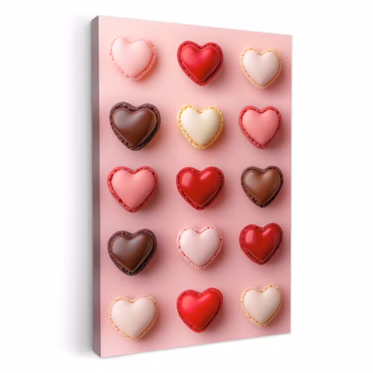 KitchenYeah - Cucina - Tela - Amaretti - Cuori - Colorati - Rosa — 1