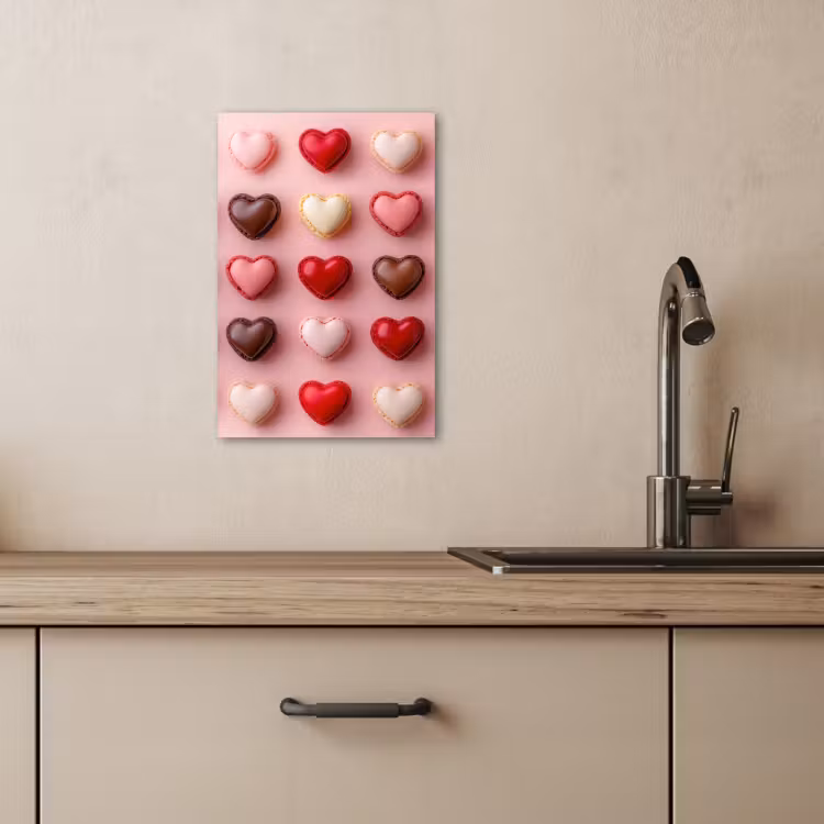 KitchenYeah - Cucina - Tela - Amaretti - Cuori - Colorati - Rosa — 2