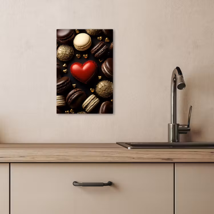 KitchenYeah - Cucina - Tela - Amaretti - Rosso - Cuore — 1