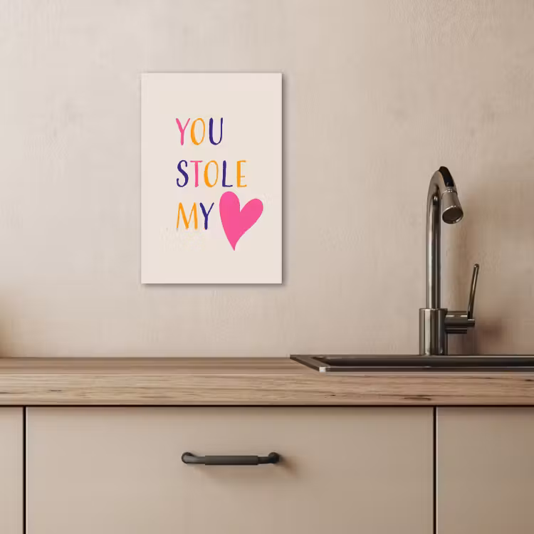 Dipinti su tela - Cuore - San Valentino - Testo — 2