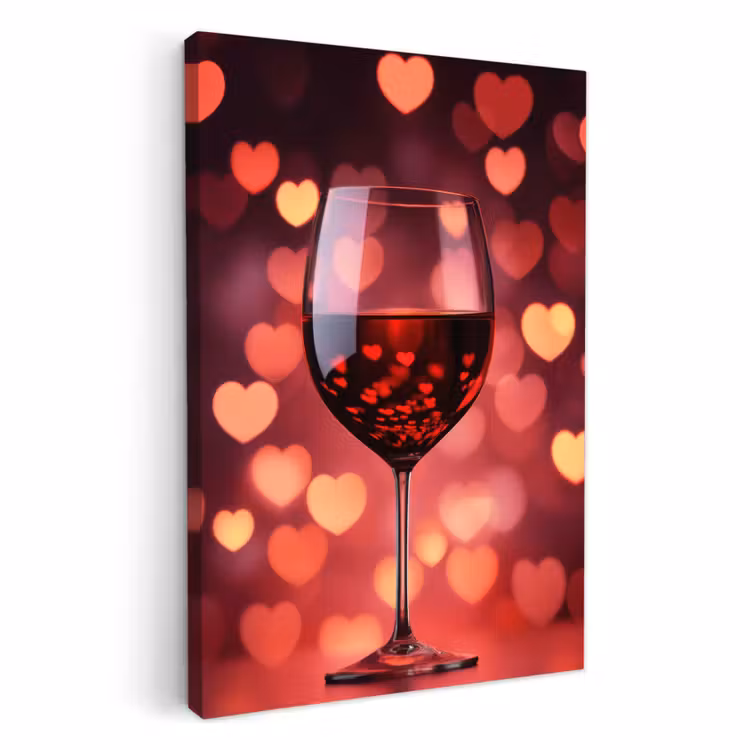 KitchenYeah - Cucina - Tela - Rosso - Vino - Cuori — 2