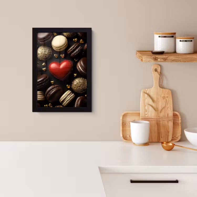 KitchenYeah - Cucina - Cornice per foto - Amaretti - Rosso - Cuore — 4