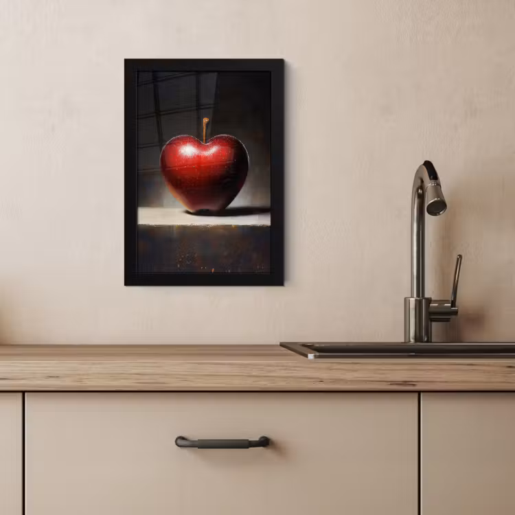 KitchenYeah - Cucina - Cornice per foto - Mela - Cuore - Rosso — 4