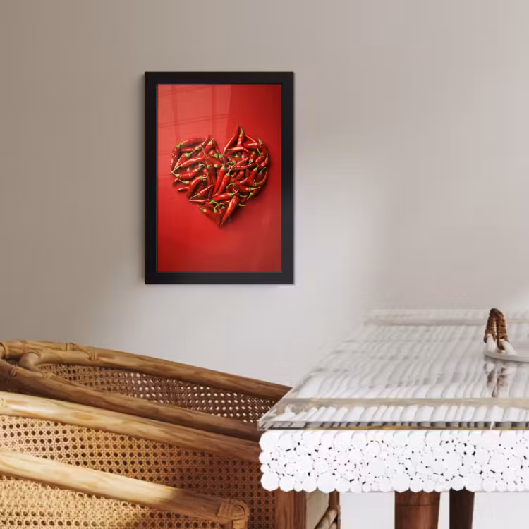 KitchenYeah - Cucina - Cornice per foto - Peperoni - Rossi - Cuore — 4