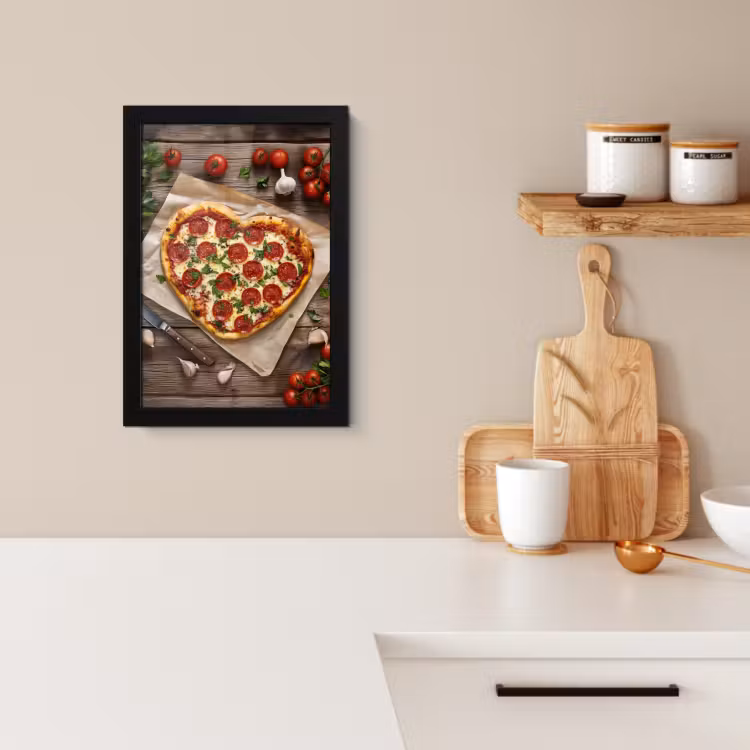 KitchenYeah - Cucina - Cornice per foto - Pizza - Cuore - Peperoni - Pomodoro — 2