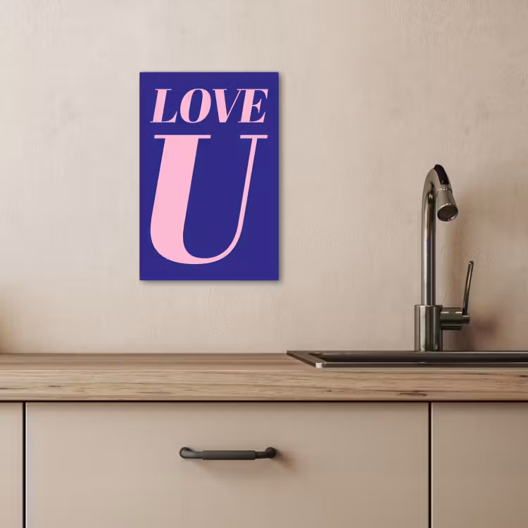 Dipinti su tela - Amore - Blu - San Valentino — 4