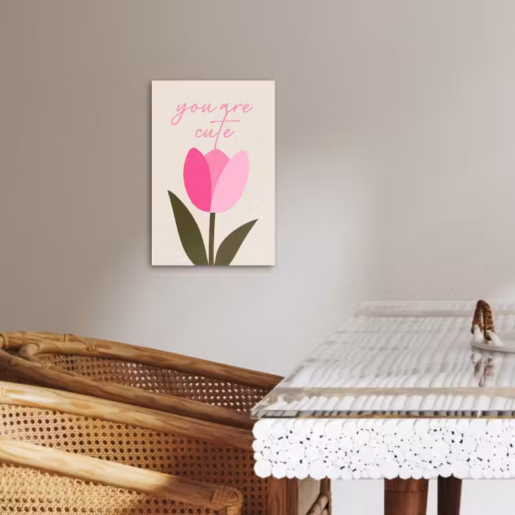 Dipinti su tela - Tulipano - Rosa - San Valentino - Fiore — 3