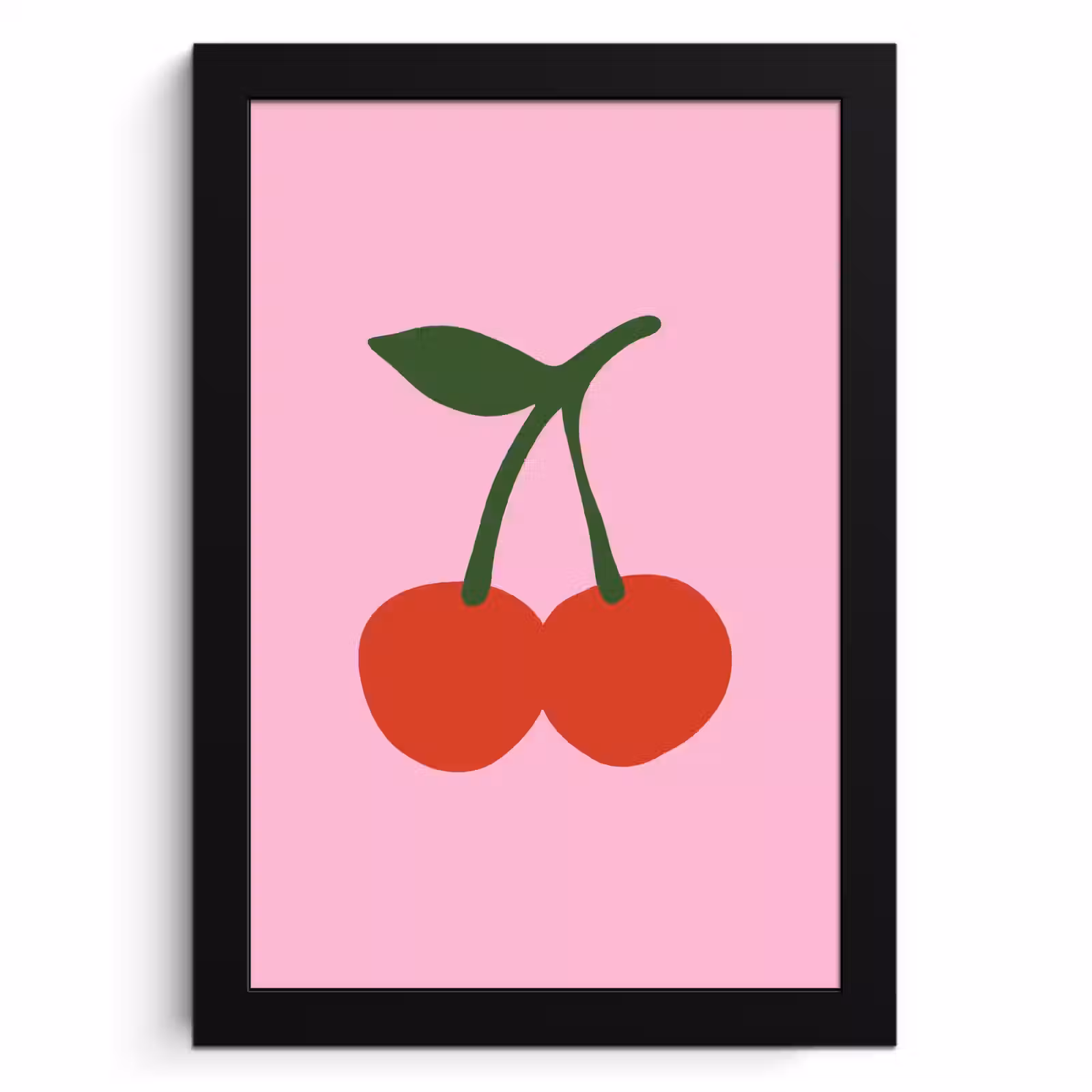 KitchenYeah - Cucina - Cornice per foto - Ciliegie - Rosa - Illustrazione — 1