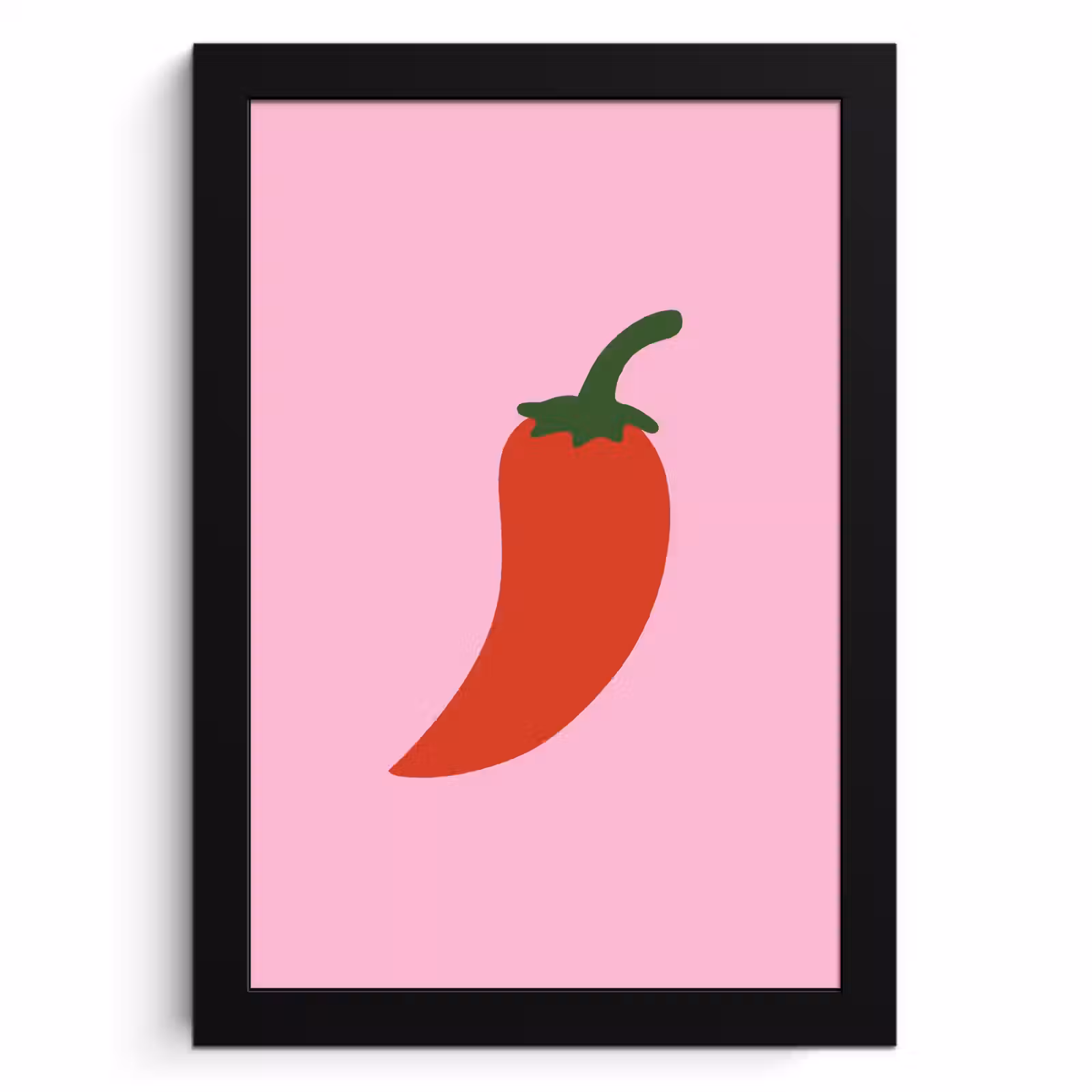 KitchenYeah - Cucina - Cornice per foto - Pepe - Rosso - Illustrazione — 1