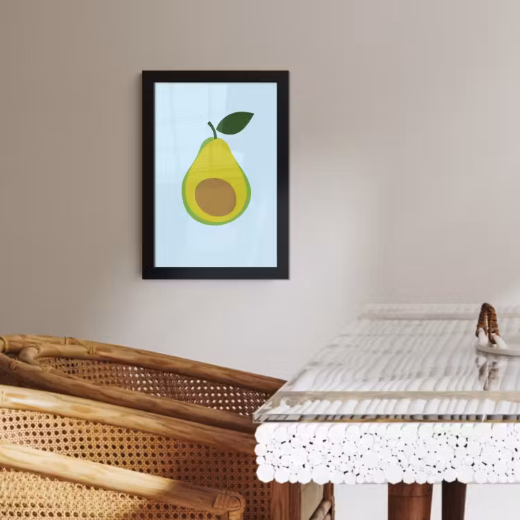 KitchenYeah - Cucina - Cornice per foto - Avocado - Illustrazione - Verde - Frutta — 4