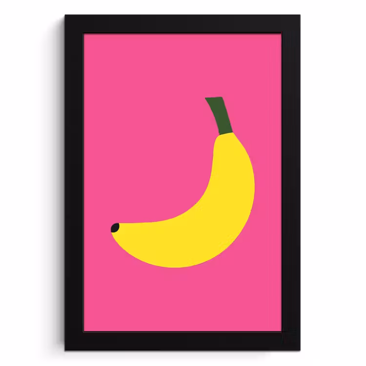 KitchenYeah - Cucina - Cornice per foto - Banana - Giallo - Frutta — 1