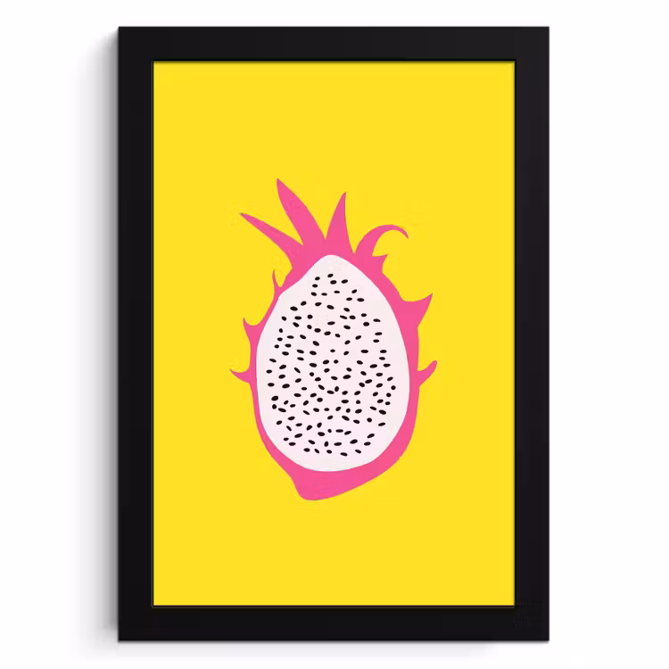 KitchenYeah - Cucina - Cornice per foto - Illustrazione - Frutto del drago - Colorato — 1