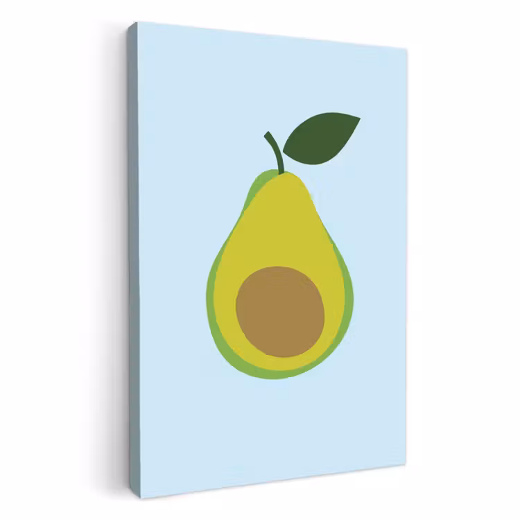 Dipinti su tela - Avocado - Illustrazione - Verde - Frutta — 1