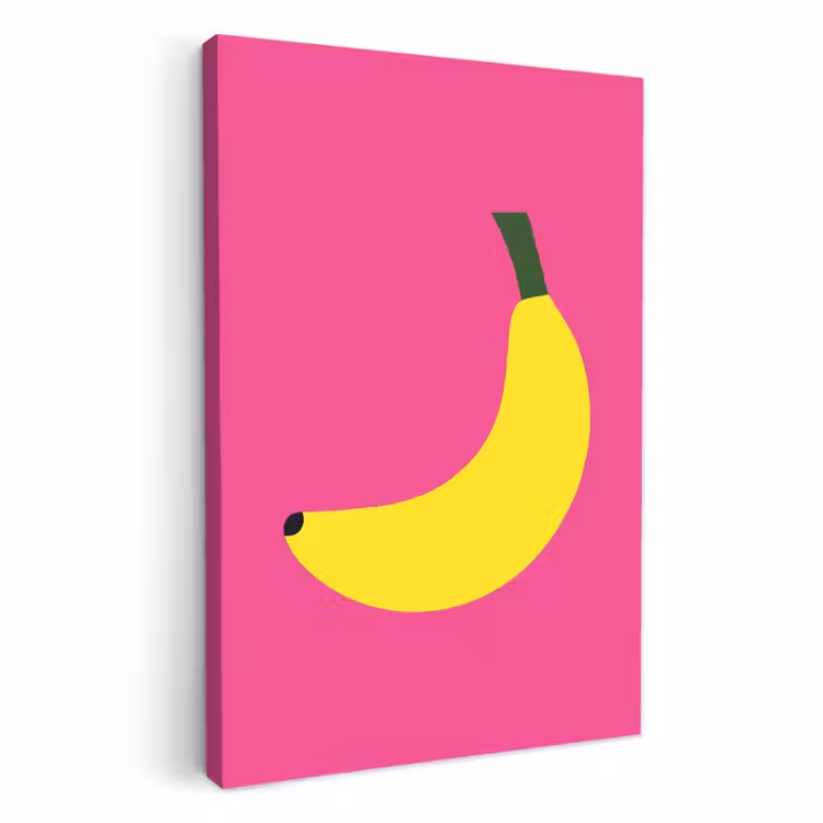 Dipinti su tela - Banana - Giallo - Frutta — 1