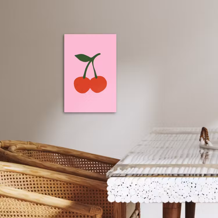 Dipinti su tela - Ciliegie - Rosa - Illustrazione — 3