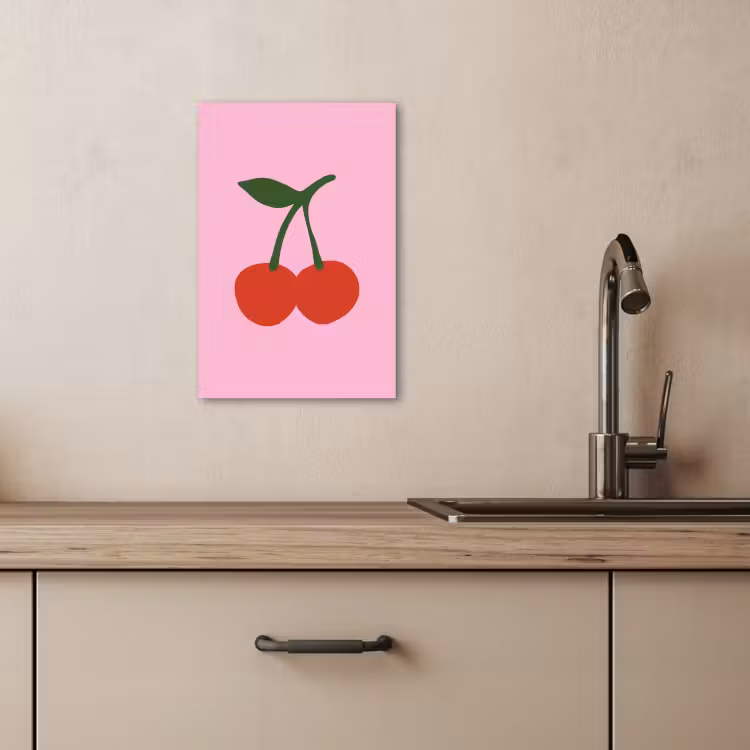 Dipinti su tela - Ciliegie - Rosa - Illustrazione — 4