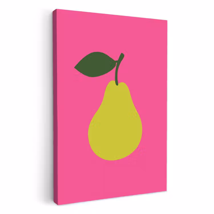Dipinti su tela - Illustrazione - Frutta - Pera - Verde — 1
