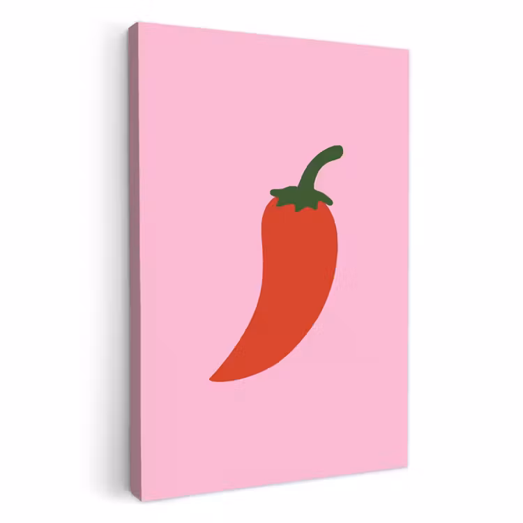 Dipinti su tela - Pepe - Rosso - Illustrazione — 1