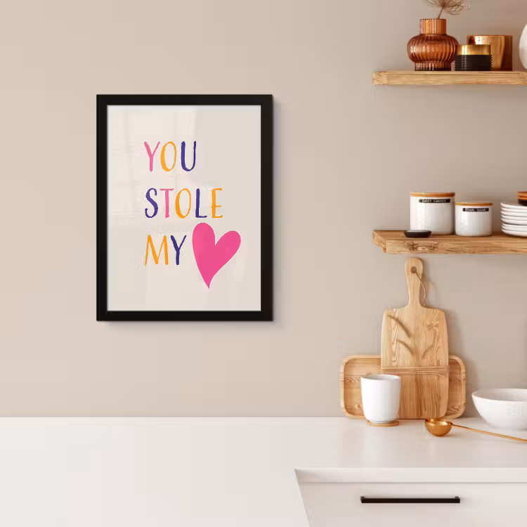 KitchenYeah - Cucina - Cornice per foto - Cuore - San Valentino - Testo — 2
