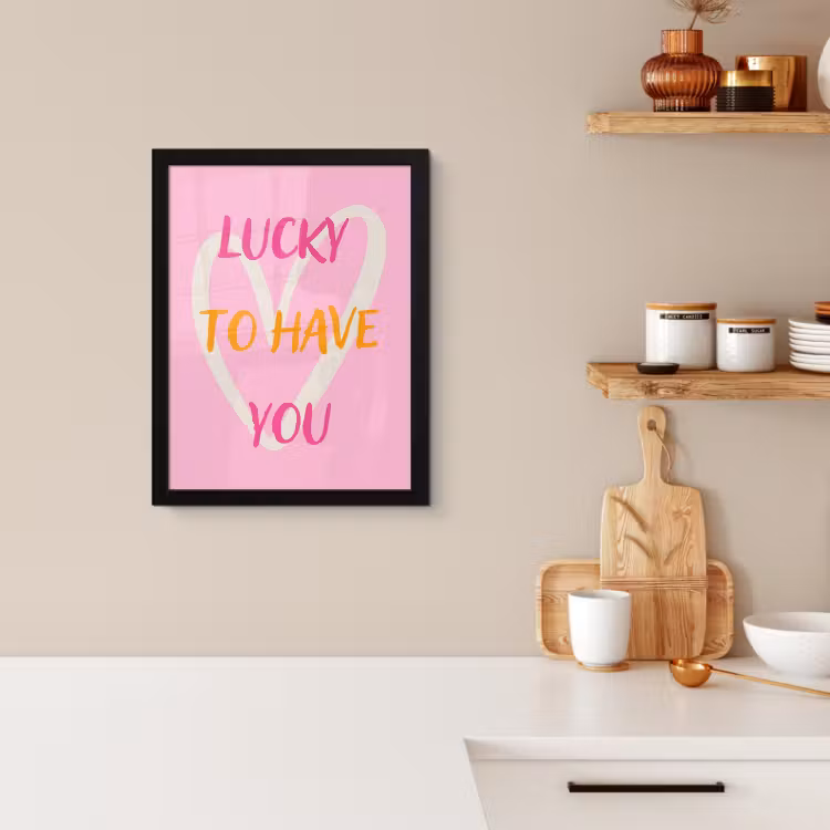 KitchenYeah - Cucina - Cornice per foto - Fortunato - Amore - San Valentino - Rosa — 2