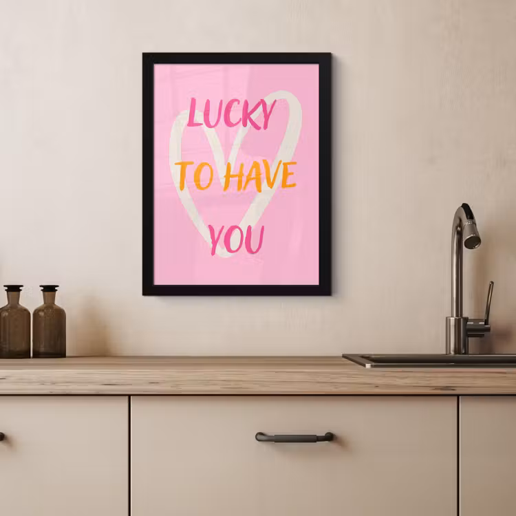 KitchenYeah - Cucina - Cornice per foto - Fortunato - Amore - San Valentino - Rosa — 3