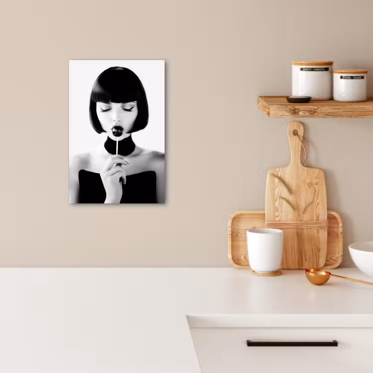 KitchenYeah - Cucina - Tela - Donna - Lolly - Nero - Bianco — 4