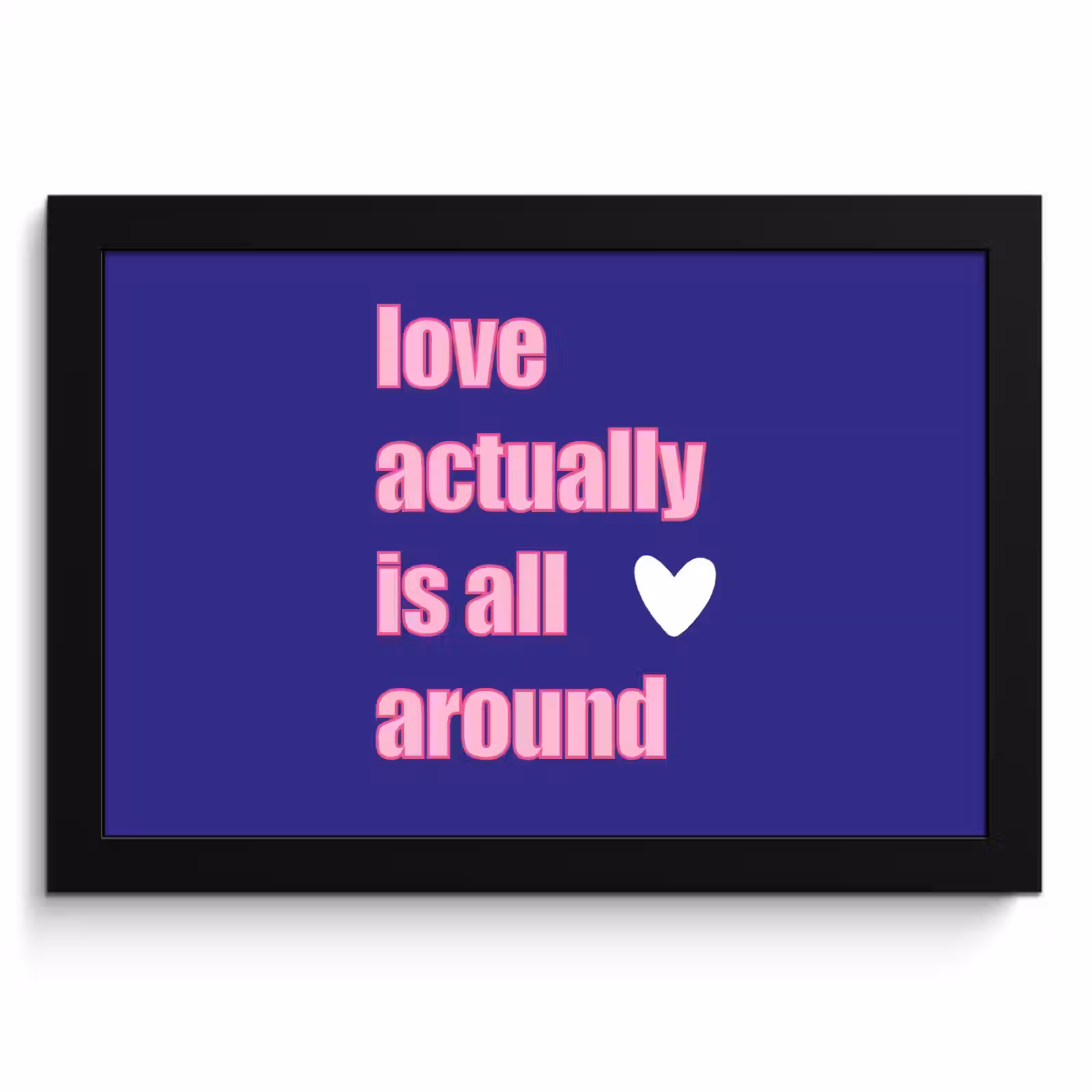 KitchenYeah - Cucina - Cornice per foto - Testo - San Valentino - Amore - Blu — 1