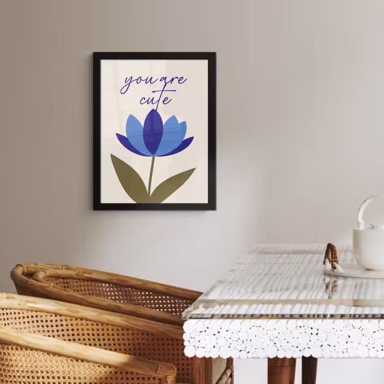 KitchenYeah - Cucina - Cornice per foto - Fiordaliso - San Valentino - Fiore - Blu — 3