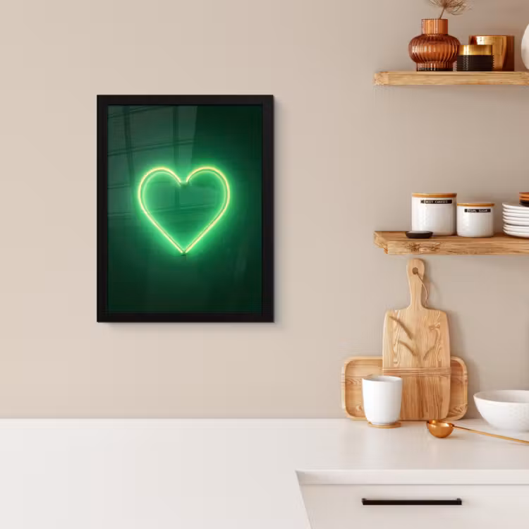KitchenYeah - Cucina - Cornice per foto - Neon - Verde - Luce — 2