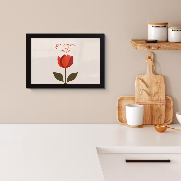 KitchenYeah - Cucina - Cornice per foto - Rosa - Rosso - Fiore - San Valentino — 2