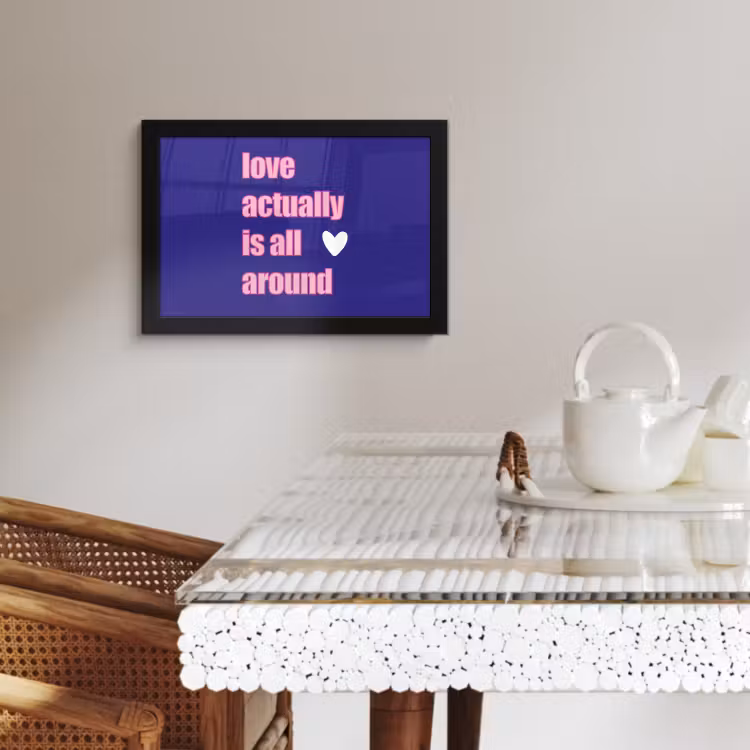 KitchenYeah - Cucina - Cornice per foto - Testo - San Valentino - Amore - Blu — 4