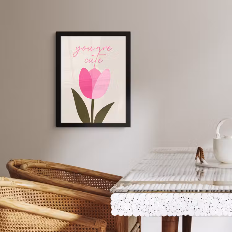 KitchenYeah - Cucina - Cornice per foto - Tulipano - Rosa - San Valentino - Fiore — 4