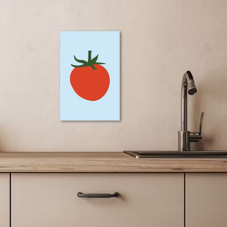 Dipinti su tela - Rosso - Pomodoro - Verdura — 3
