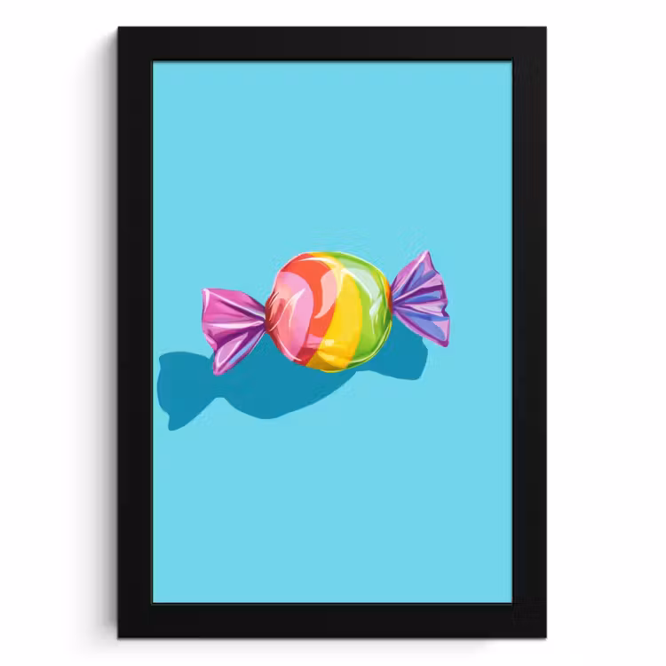 KitchenYeah - Cucina - Cornice per foto - Blu - Caramelle - Arcobaleno — 1