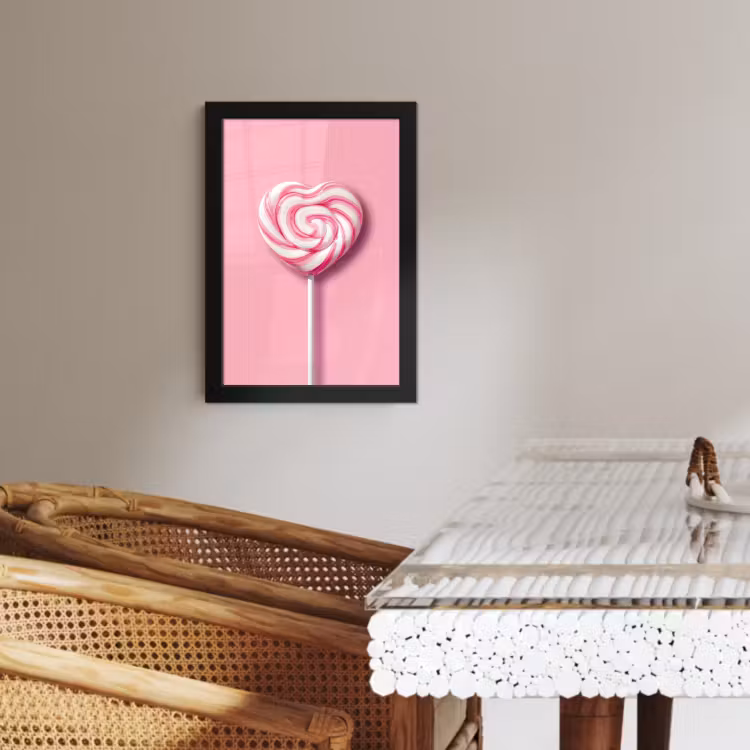 KitchenYeah - Cucina - Cornice per foto - Caramella - Lecca-lecca - Cuore - Rosa — 4
