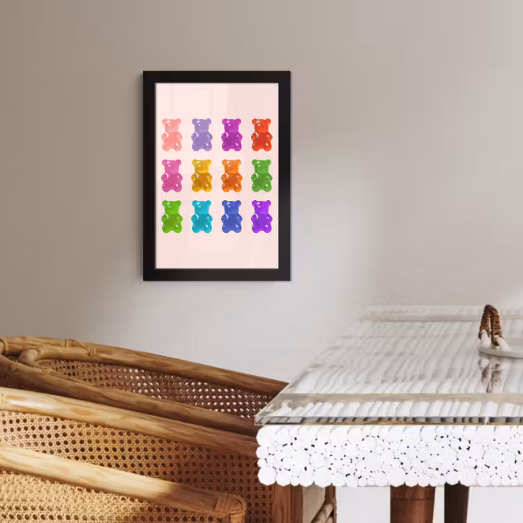 KitchenYeah - Cucina - Cornice per foto - Orso - Colorato - Caramella — 3