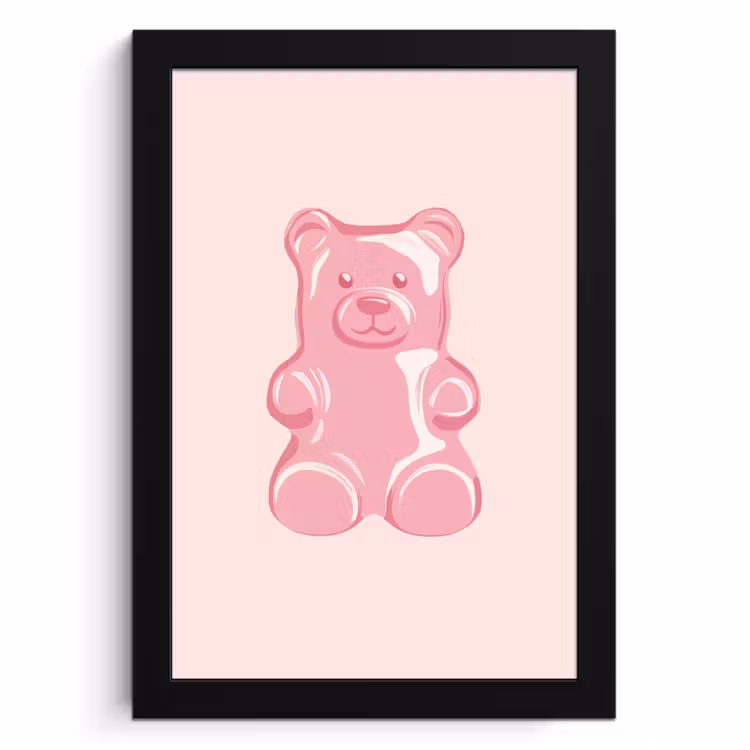 KitchenYeah - Cucina - Cornice per foto - Orso - Rosa - Caramella — 1