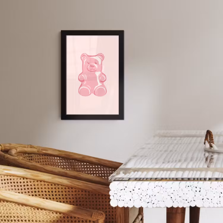 KitchenYeah - Cucina - Cornice per foto - Orso - Rosa - Caramella — 4