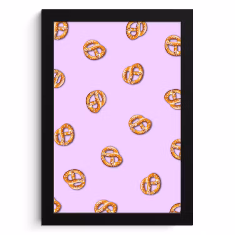 KitchenYeah - Cucina - Cornice per foto - Pretzel - Cibo - Viola — 1