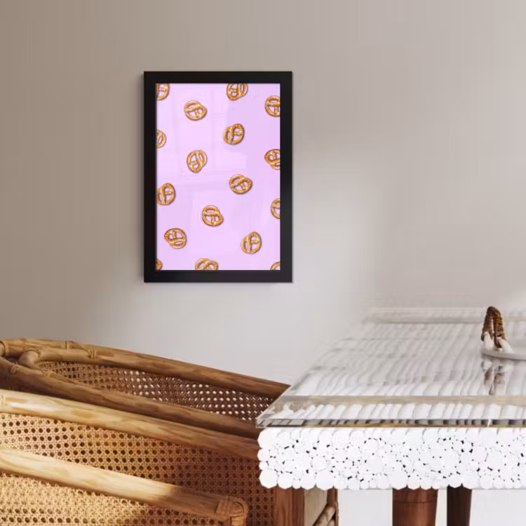 KitchenYeah - Cucina - Cornice per foto - Pretzel - Cibo - Viola — 3