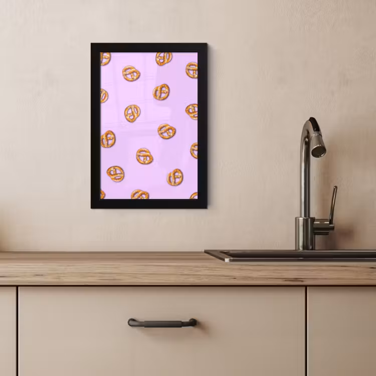 KitchenYeah - Cucina - Cornice per foto - Pretzel - Cibo - Viola — 4